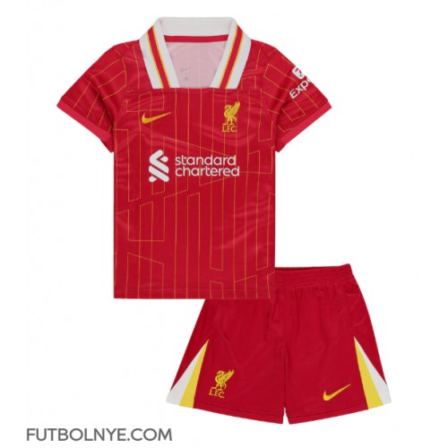 Camiseta Liverpool Primera Equipación para niños 2024-25 manga corta (+ pantalones cortos)